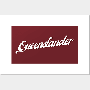 Queenslander (white print) Posters and Art